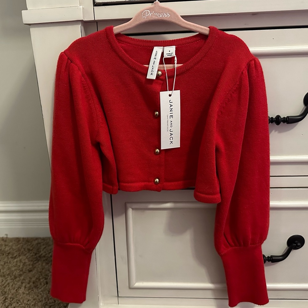 Janie and Jack. Color: Red. Size: 6 NWT